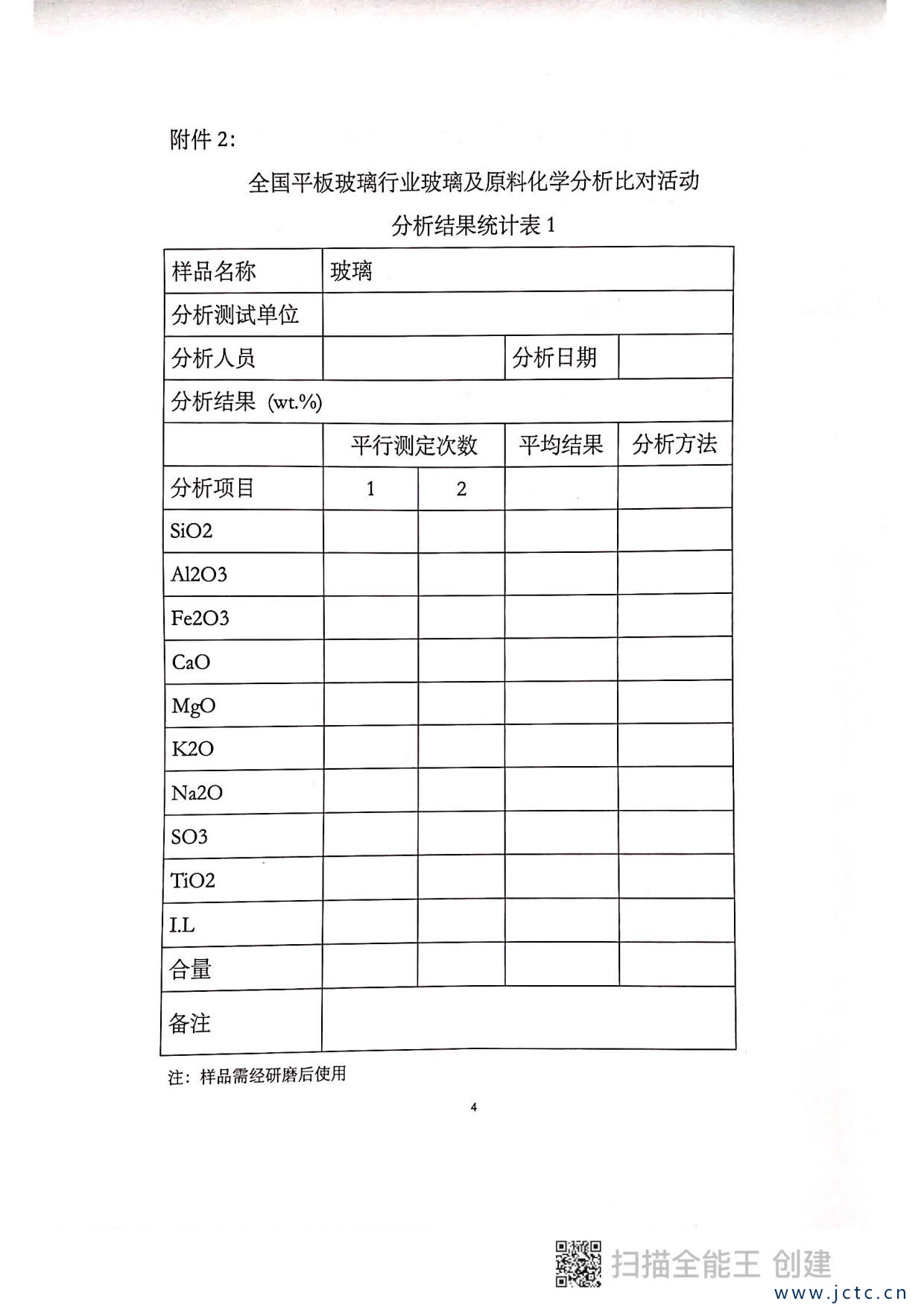 關(guān)于開(kāi)展第二屆全國平板玻璃行業(yè)原料化學(xué)分析對比活動(dòng)的通知_4.jpg